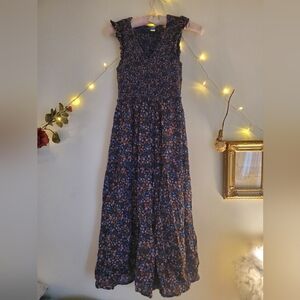Cotton Floral Midi Dress Old Navy Womens Small